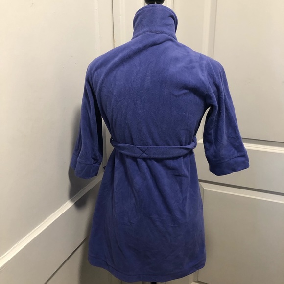 L l bean fleece housecoat dressing gown size 5/6 kids - Picture 3 of 4